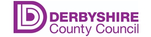Purple D logo with Derbyshire County Council