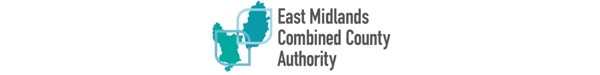 East midlands county map with East Midlands Combined County Authority